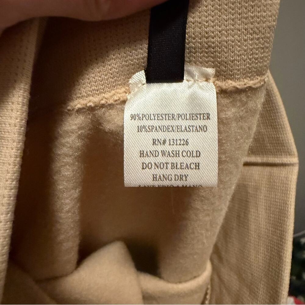 Kathy fleece line leggings, one size tan - Picture 4 of 6